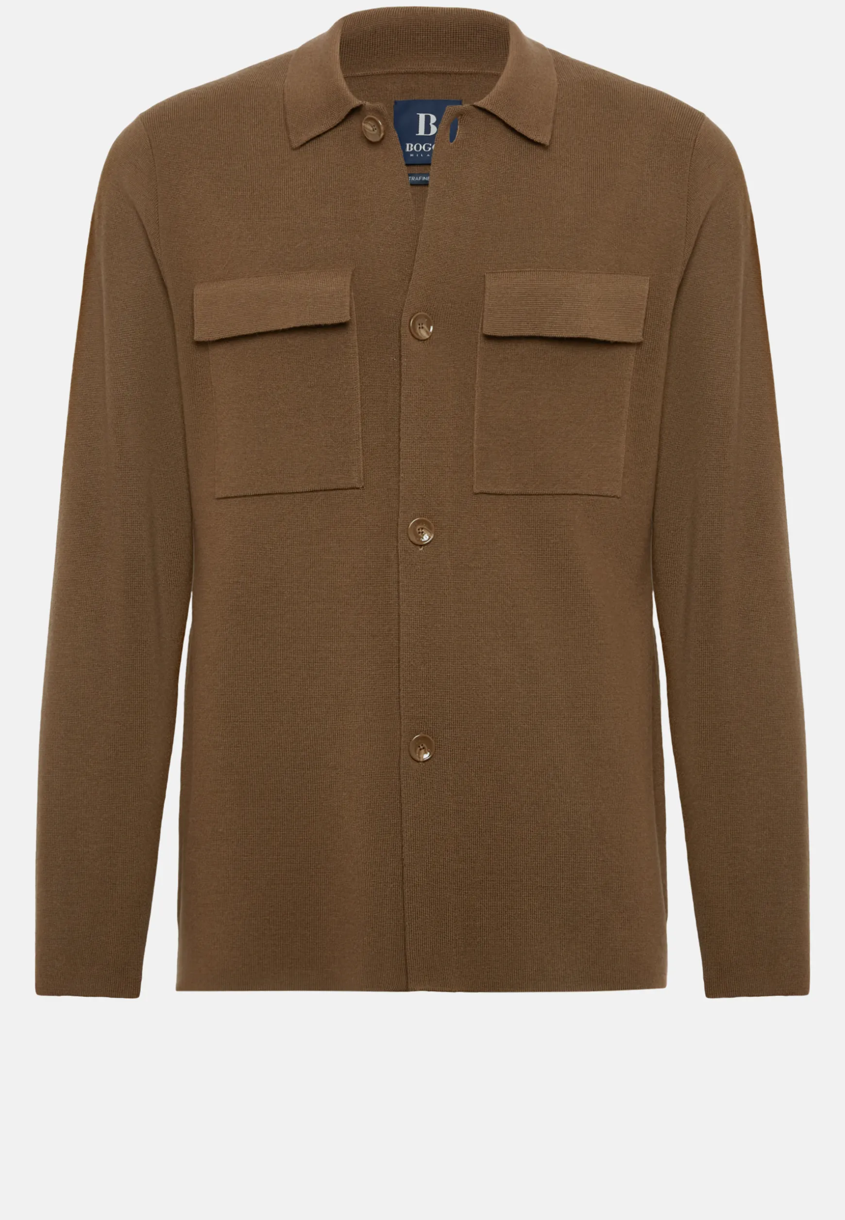 Over Shirt in Merino Wool|Boggi Milano New