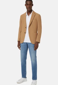 Textured Wool Jersey Jacket|Boggi Milano Cheap