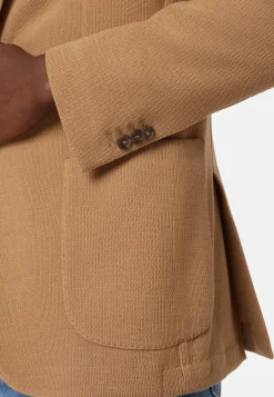 Textured Wool Jersey Jacket|Boggi Milano Cheap