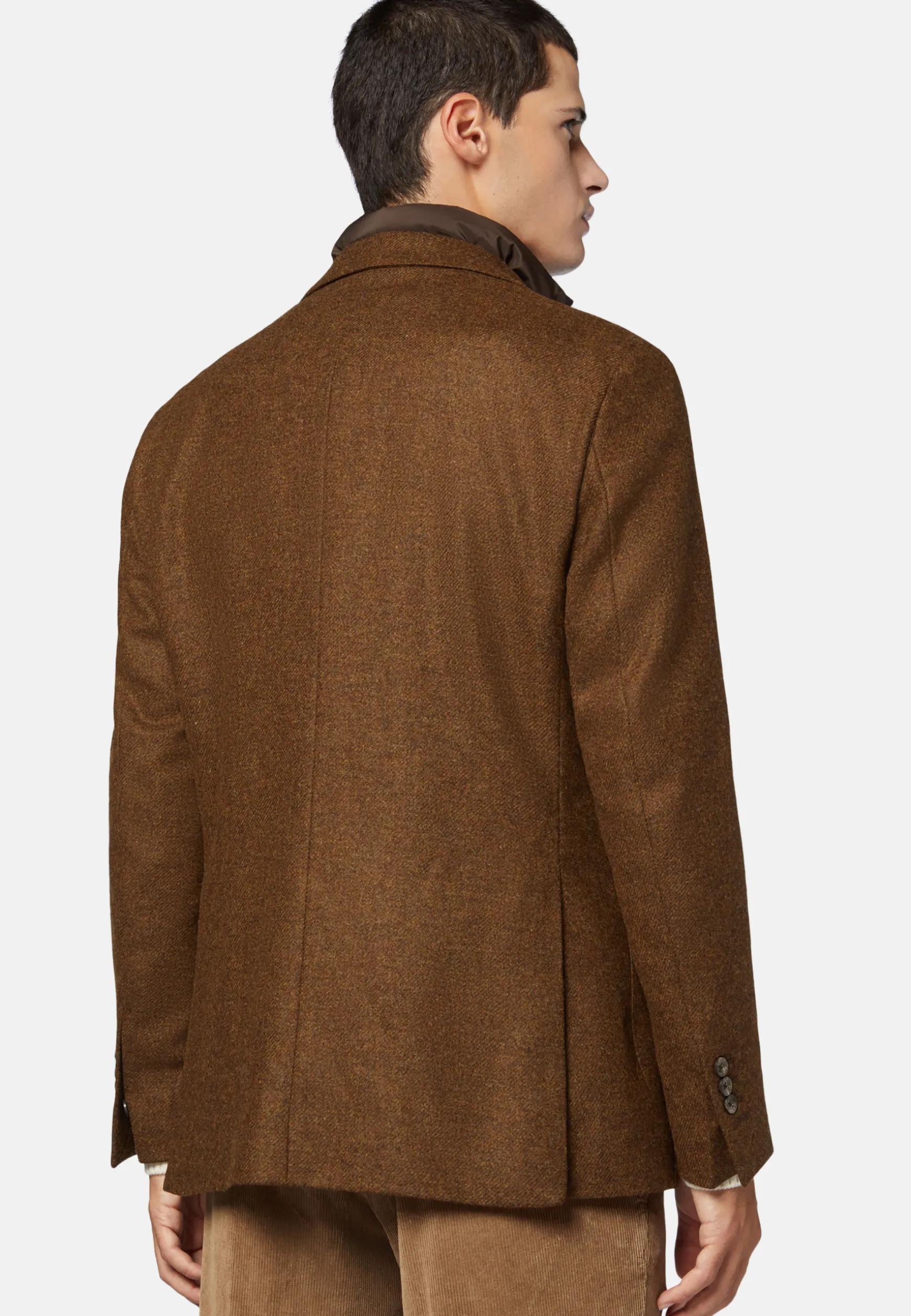 Wool Jacket With Detachable Bib|Boggi Milano Shop