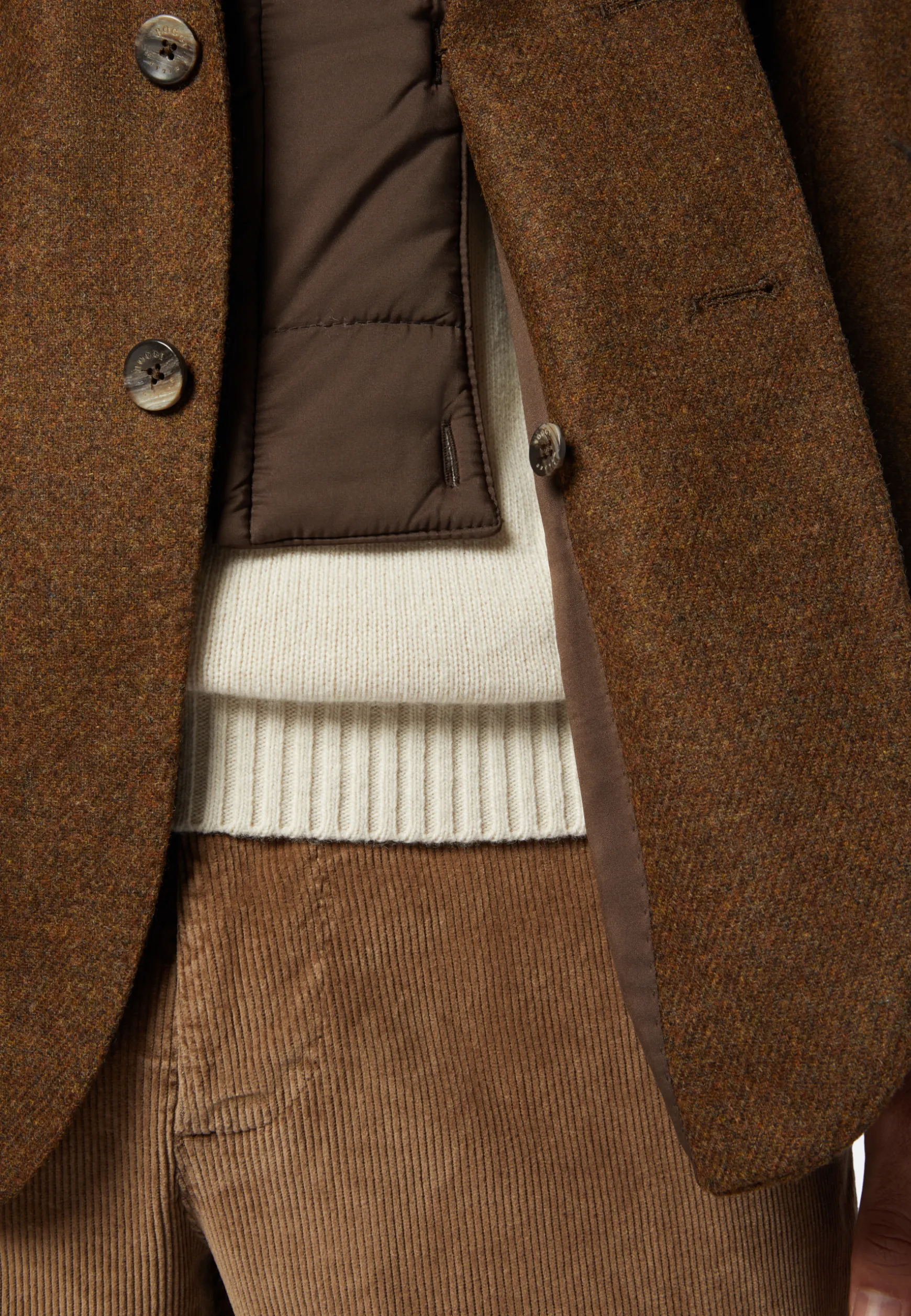 Wool Jacket With Detachable Bib|Boggi Milano Shop