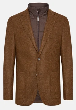 Wool Jacket With Detachable Bib|Boggi Milano Shop