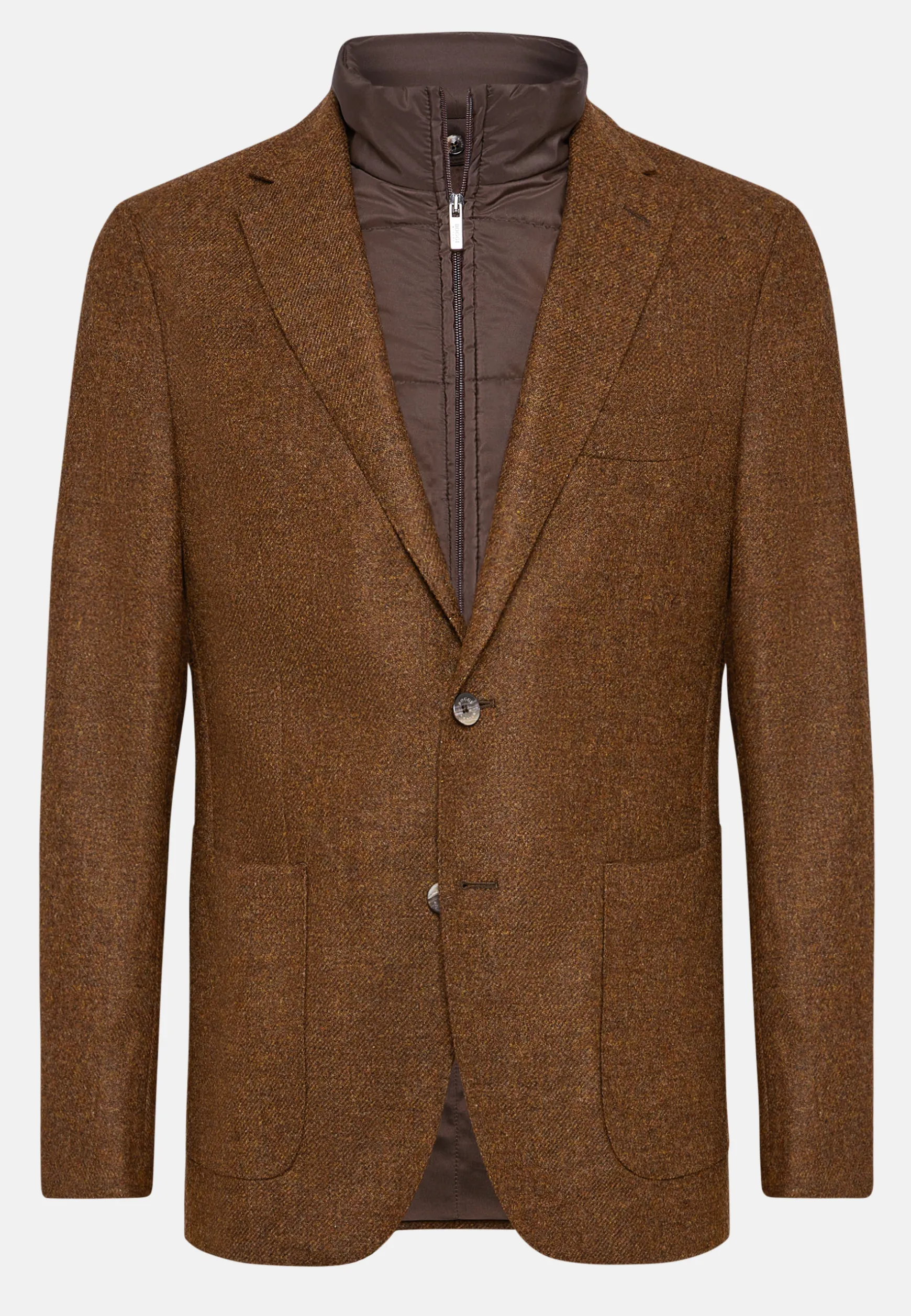 Wool Jacket With Detachable Bib|Boggi Milano Shop