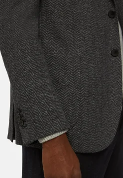 Herringbone Jersey Blazer Style Bari|Boggi Milano New