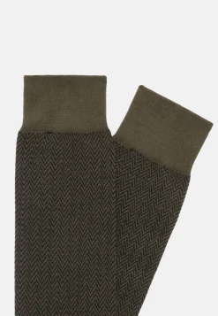 Herringbone pattern Socks in Organic Cotton|Boggi Milano Flash Sale
