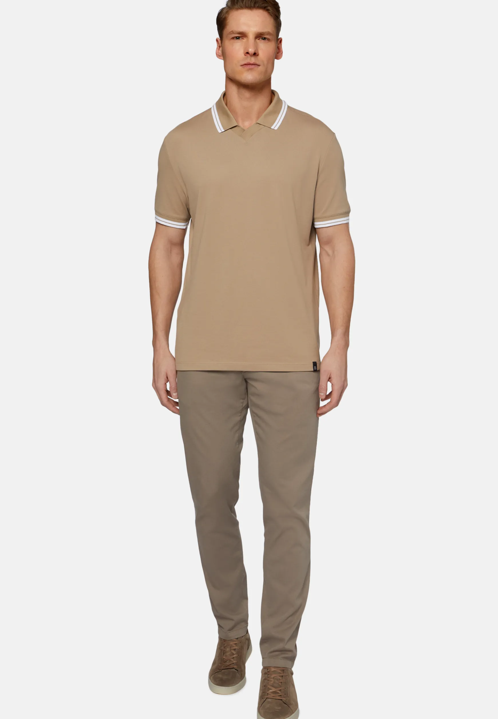 High-Performance Fabric Polo Shirt|Boggi Milano Cheap