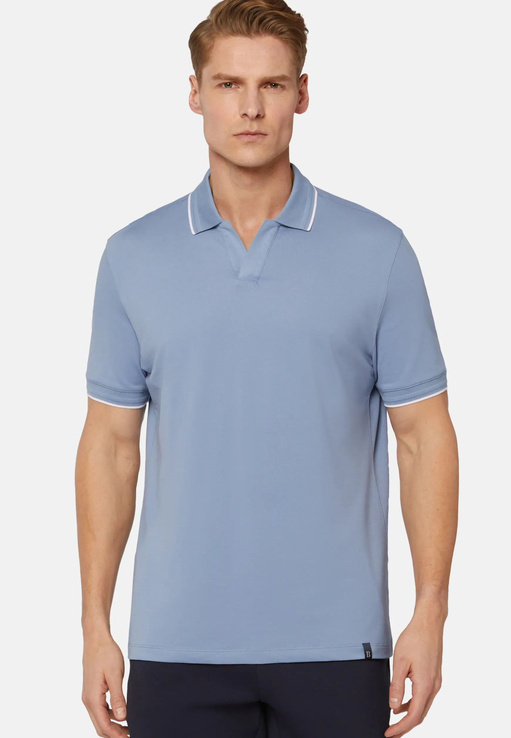 High-Performance Piqué Polo Shirt|Boggi Milano Clearance