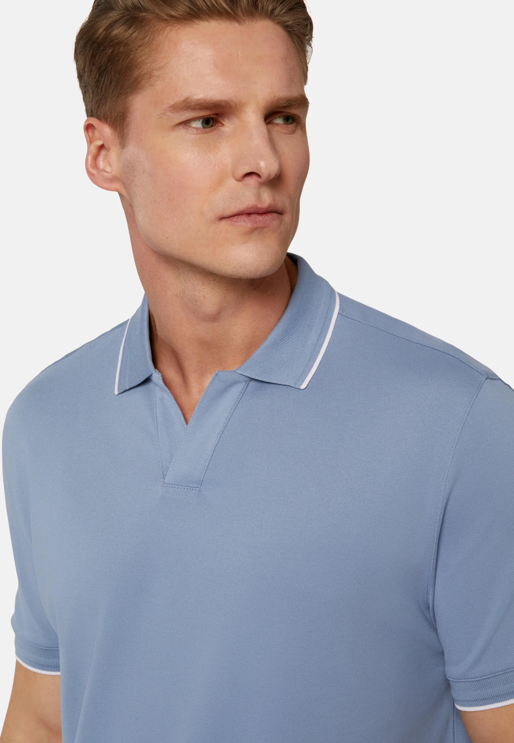 High-Performance Piqué Polo Shirt|Boggi Milano Clearance