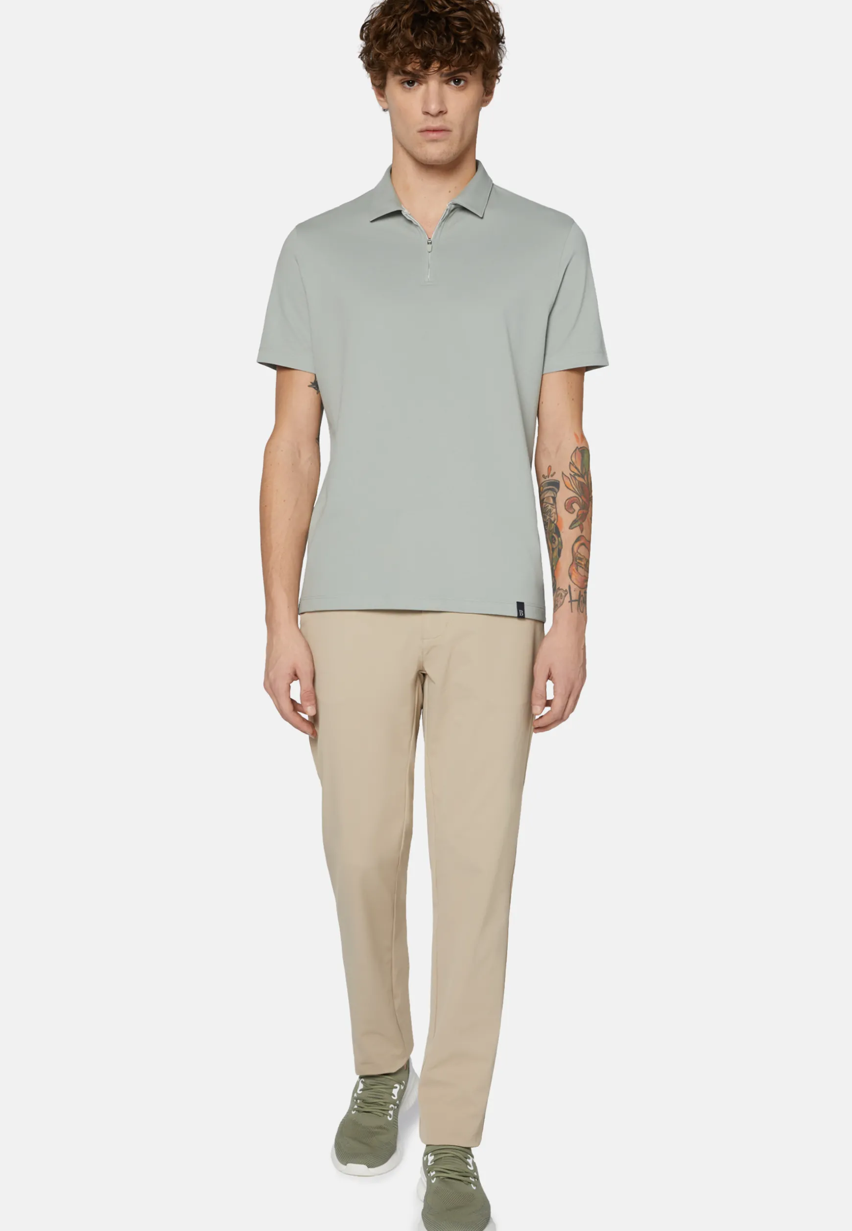 High-Performance Piqué Polo Shirt|Boggi Milano Sale