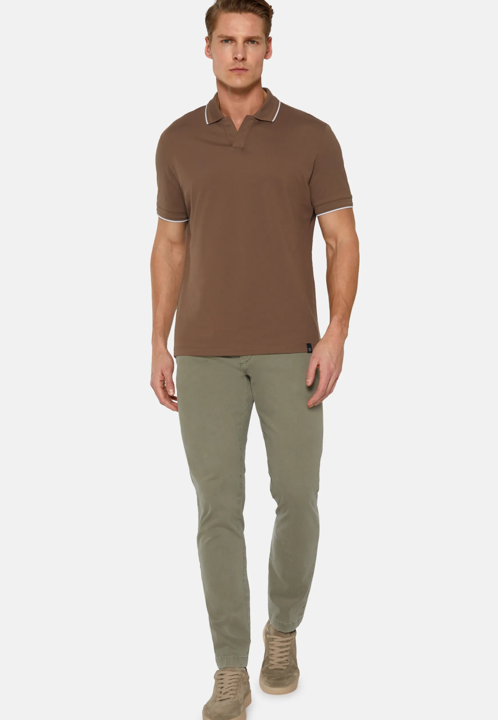 High-Performance Piqué Polo Shirt|Boggi Milano Outlet