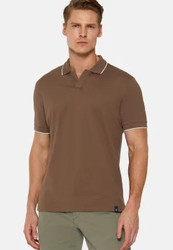 High-Performance Piqu&eacute; Polo Shirt|Boggi Milano Outlet