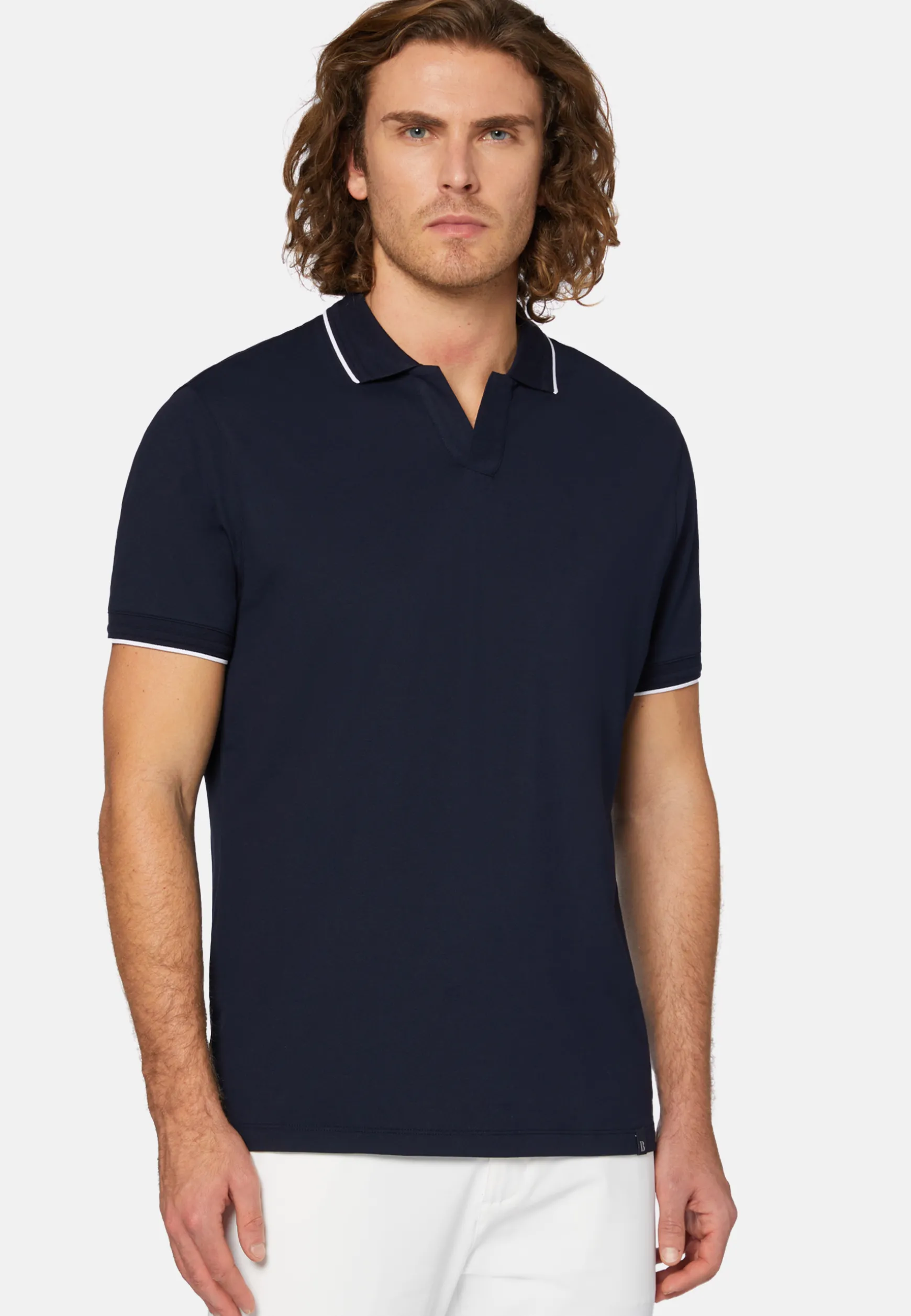 High-Performance Piqué Polo Shirt|Boggi Milano Hot