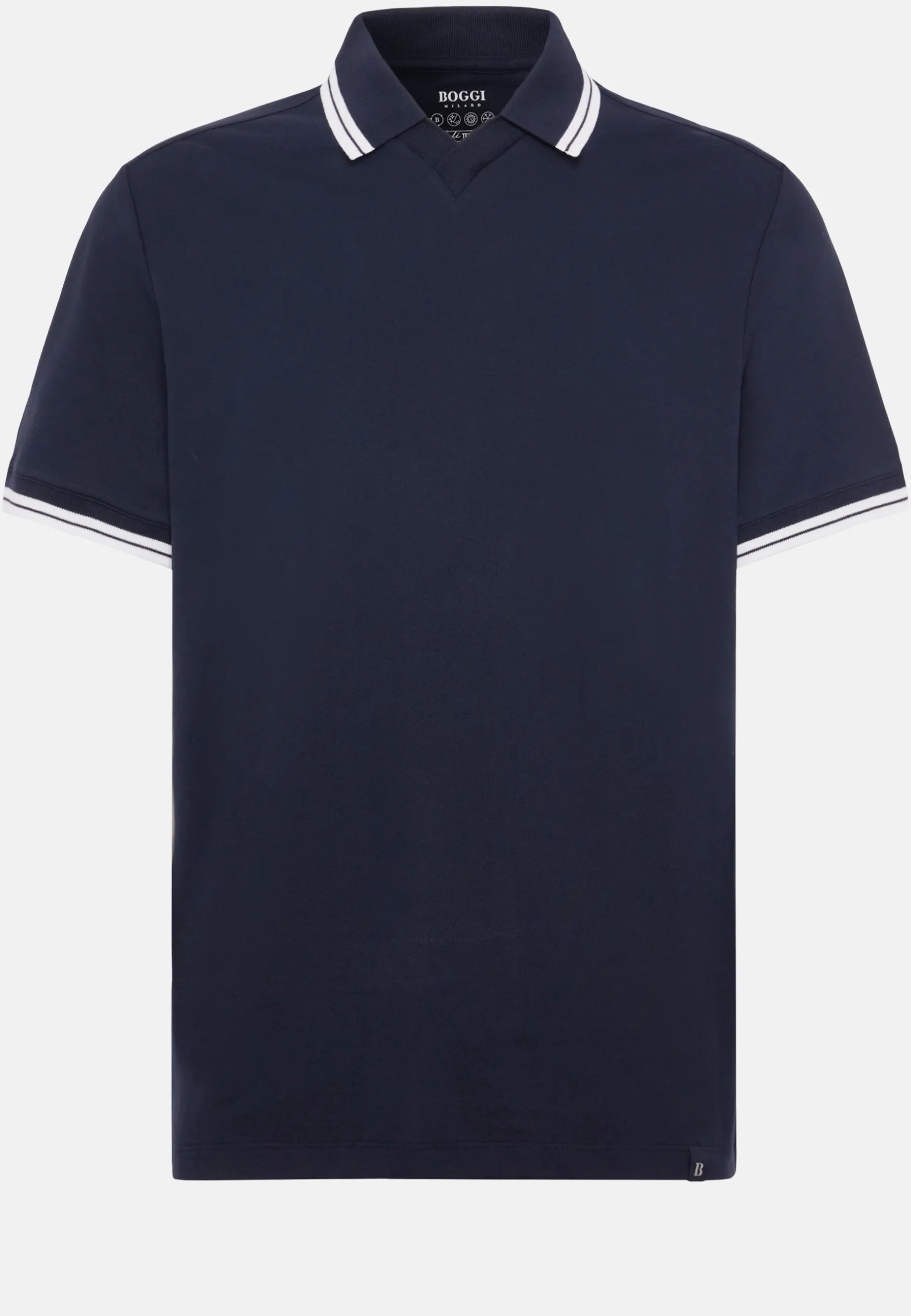 High-Performance Piqué Polo Shirt|Boggi Milano Fashion