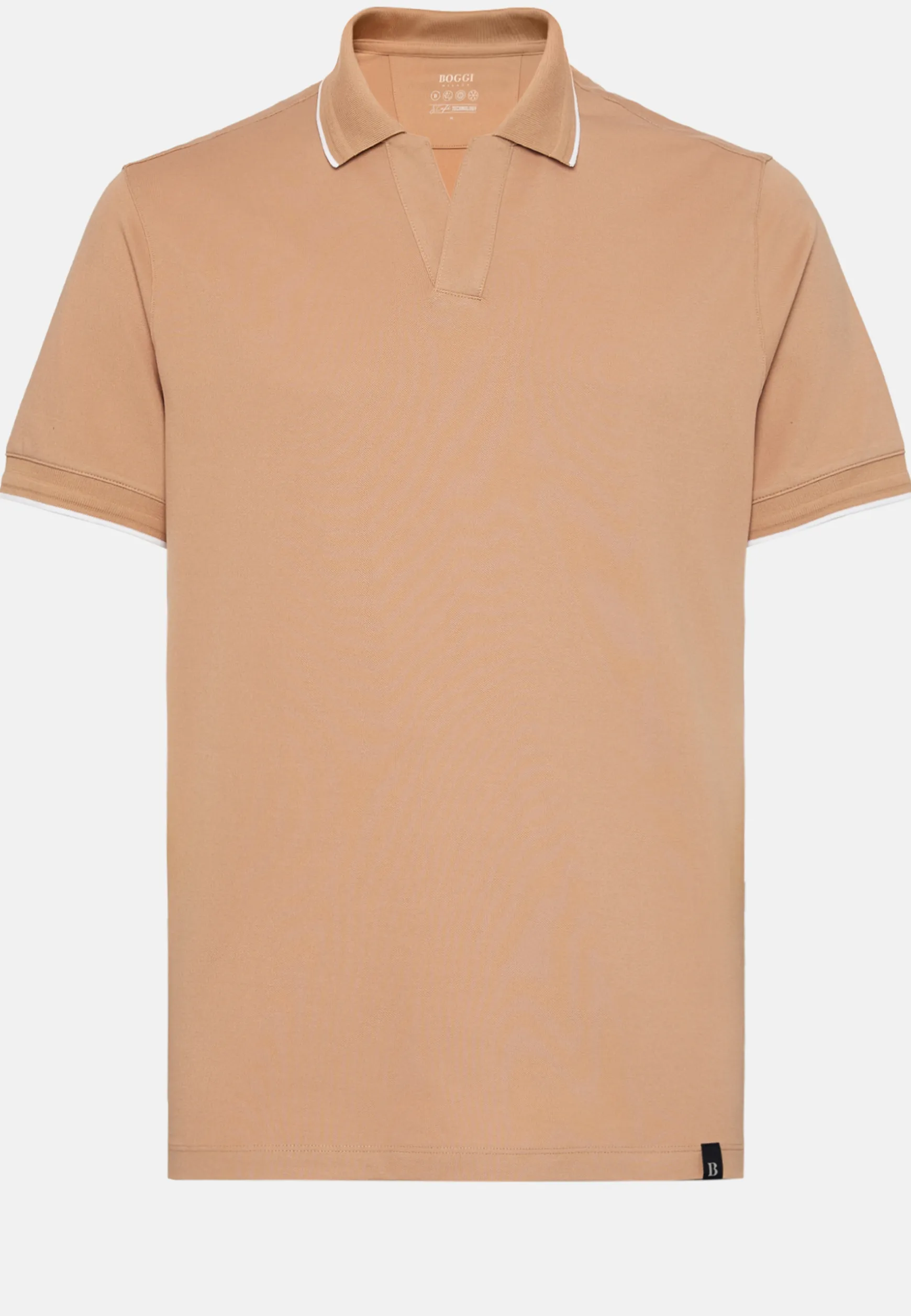 High-Performance Piqué Polo Shirt|Boggi Milano New