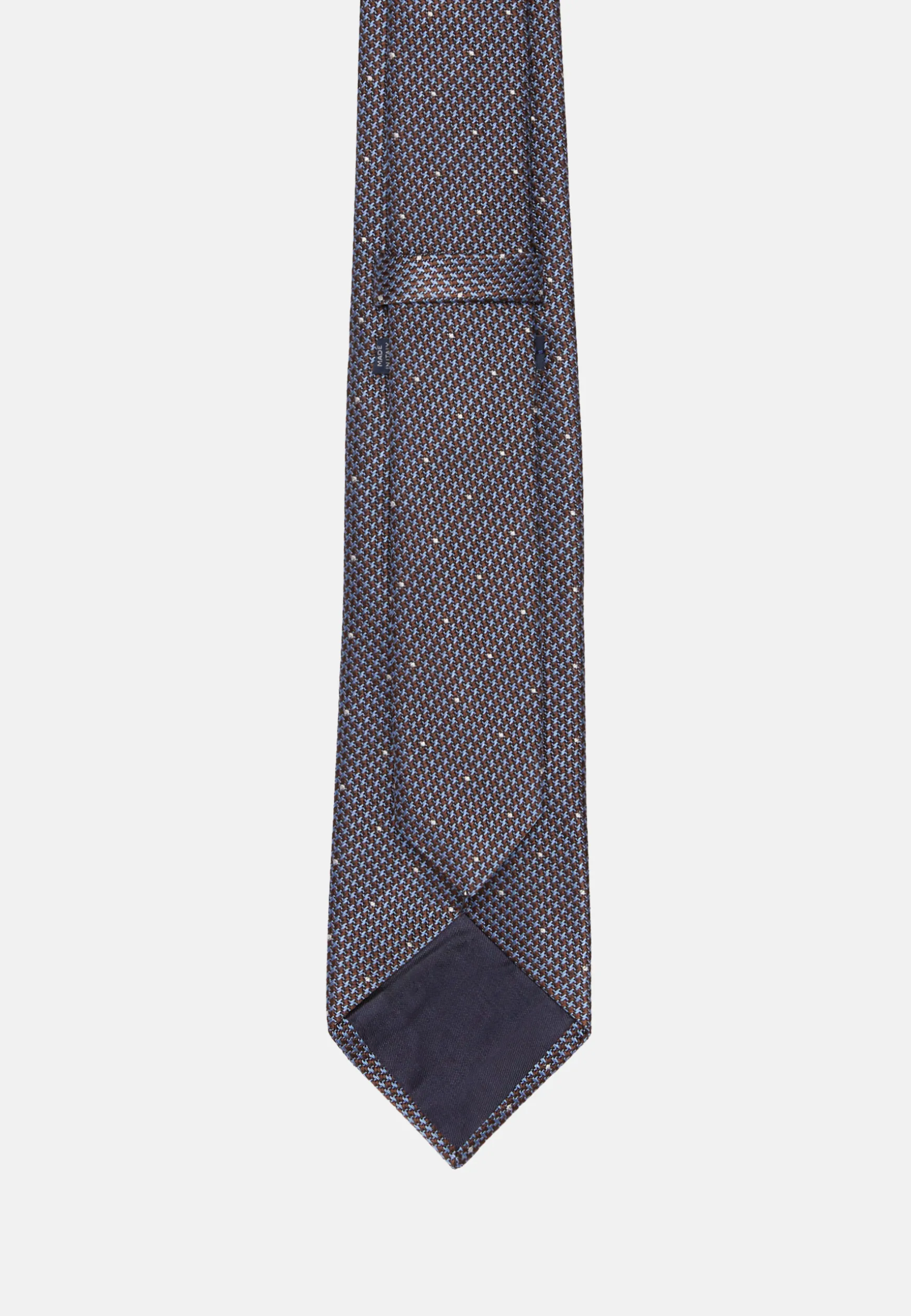 Houndstooth Pattern Silk Blend Tie|Boggi Milano Best Sale