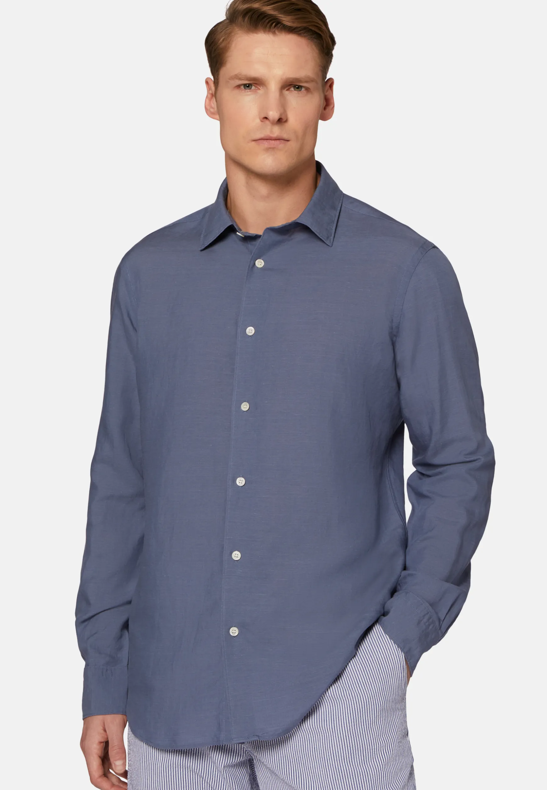 Regular Fit Tencel Linen Shirt|Boggi Milano Best