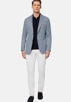 Melange Linen Cotton B Jersey Jacket|Boggi Milano New