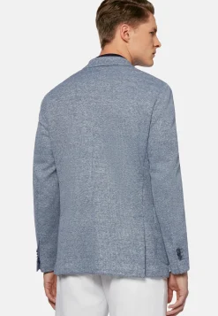 Melange Linen Cotton B Jersey Jacket|Boggi Milano New