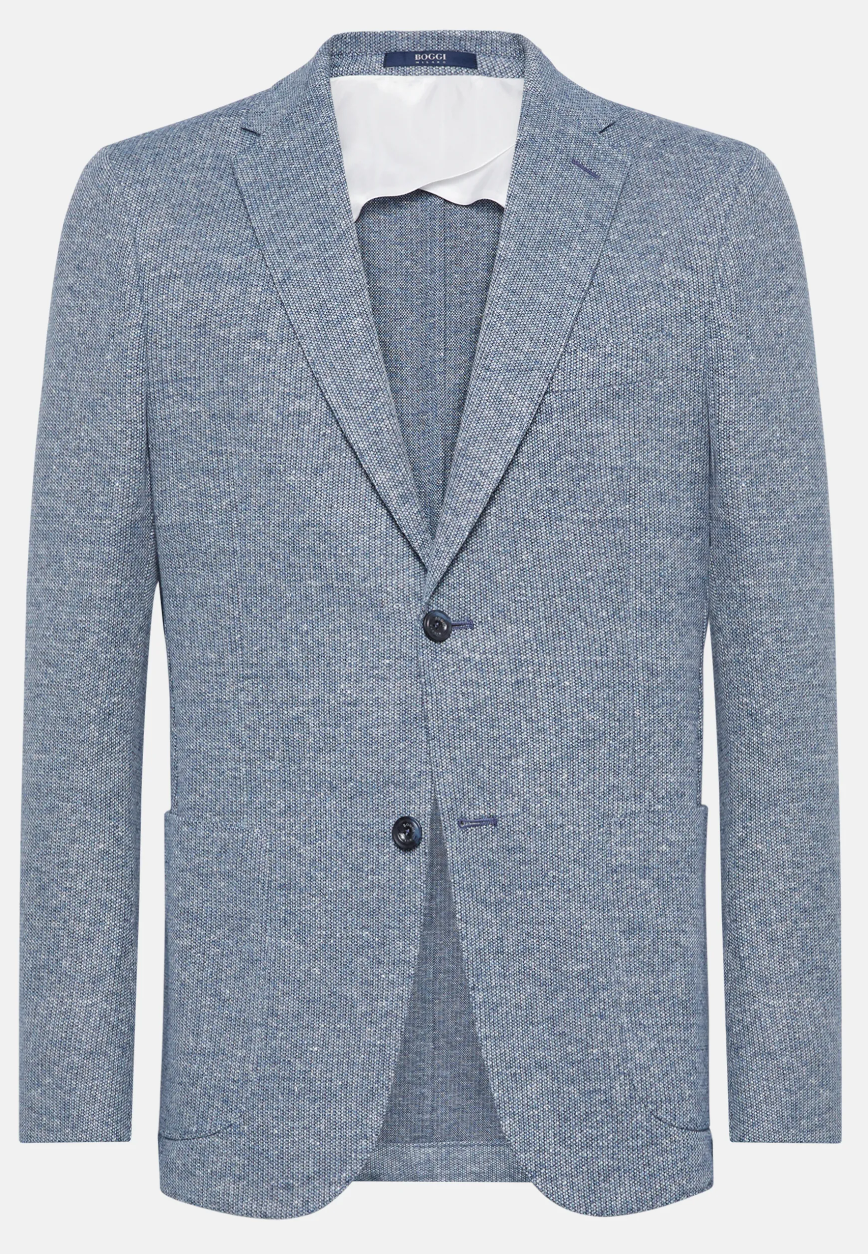 Melange Linen Cotton B Jersey Jacket|Boggi Milano New