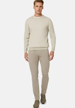 Merino Wool Crew Neck Jumper|Boggi Milano Hot