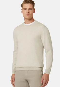 Merino Wool Crew Neck Jumper|Boggi Milano Hot