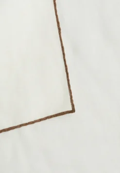 Linen Pocket Square With Contrasting Piping|Boggi Milano Clearance
