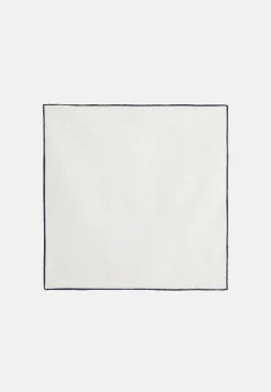 Linen Pocket Square With Contrasting Piping|Boggi Milano Fashion