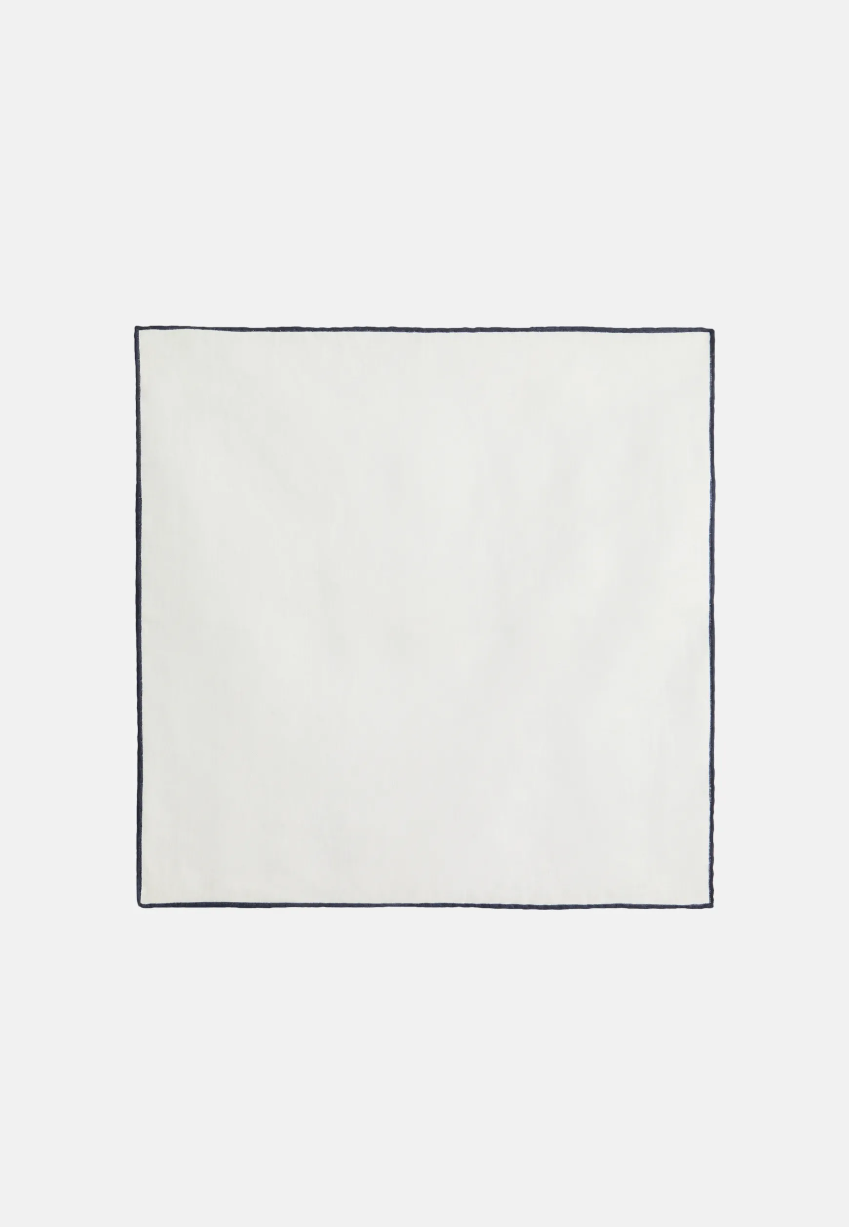 Linen Pocket Square With Contrasting Piping|Boggi Milano Fashion