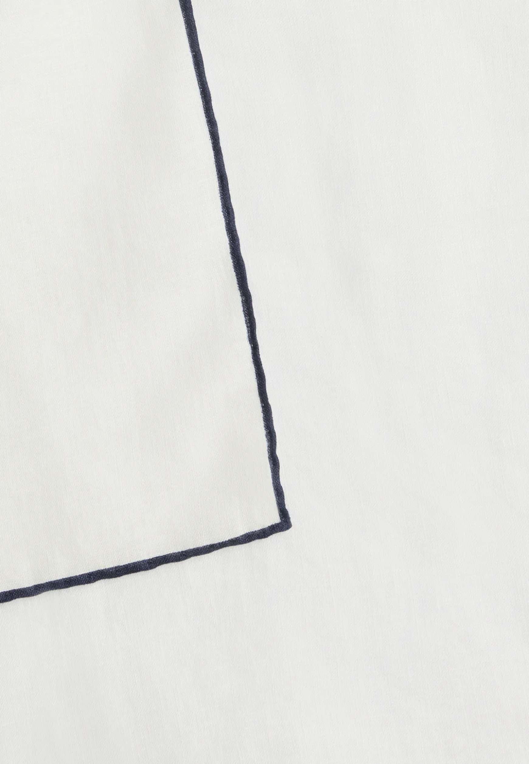 Linen Pocket Square With Contrasting Piping|Boggi Milano Fashion