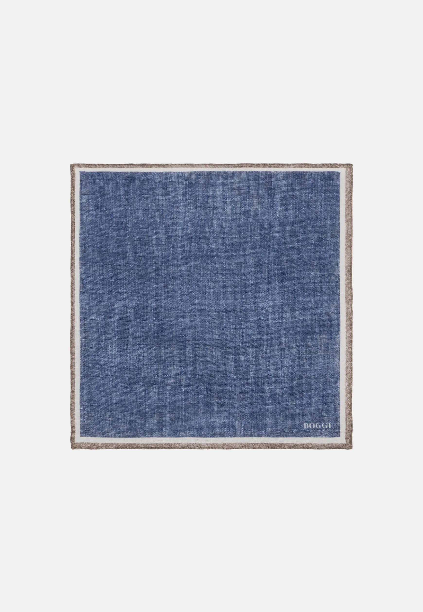 Linen Pocket Square With Contrasting Edge|Boggi Milano Best Sale