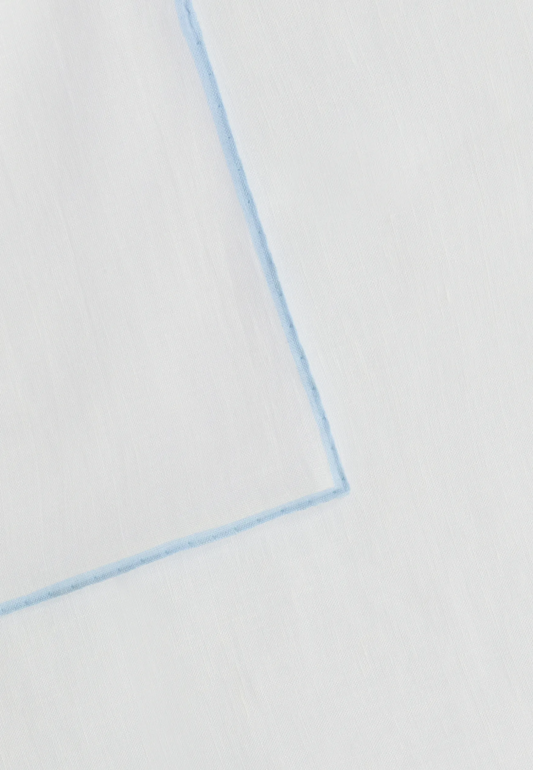 Linen Pocket Square With Contrasting Piping|Boggi Milano Sale