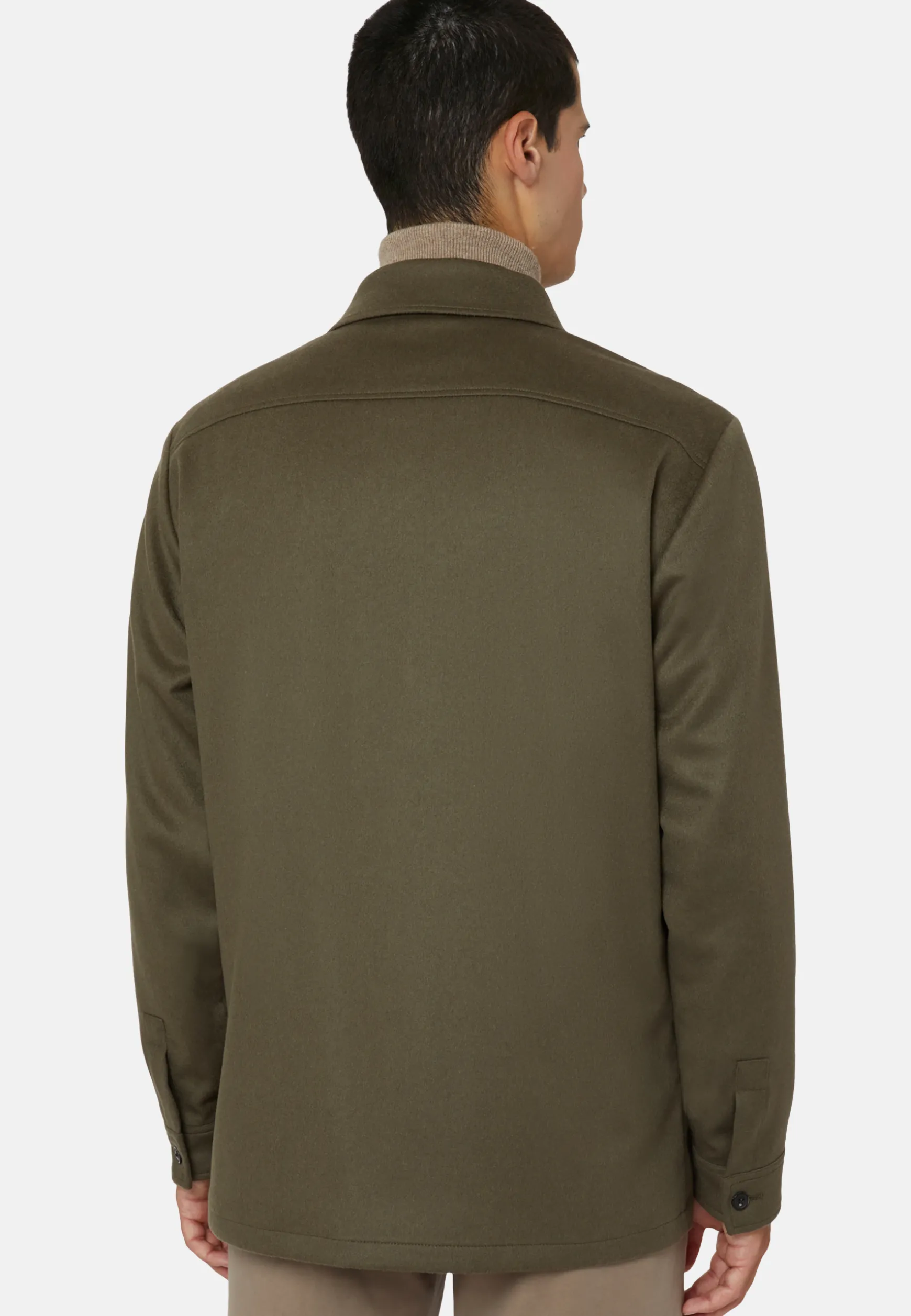 Link Shirt Jacket in Pure Cashmere|Boggi Milano Fashion