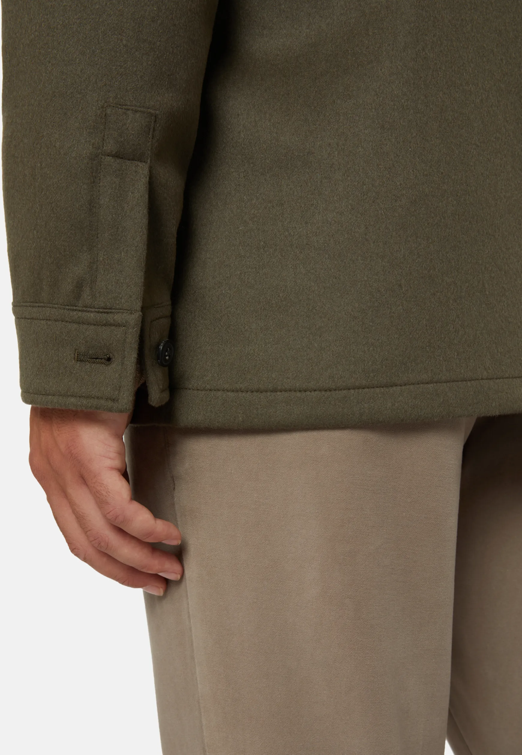 Link Shirt Jacket in Pure Cashmere|Boggi Milano Fashion