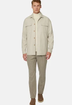 Link Shirt Jacket in Wool Flannel|Boggi Milano Best Sale