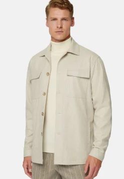 Link Shirt Jacket in Wool Flannel|Boggi Milano Best Sale