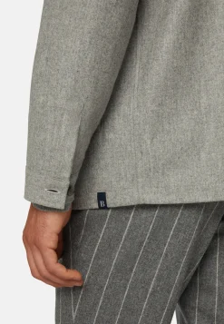 Link Shirt Jacket in Wool Flannel|Boggi Milano Discount