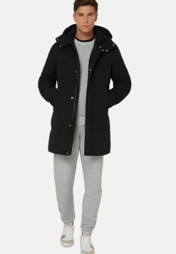 Long Jacket In Nylon Padded With B Tech Down|Boggi Milano Cheap