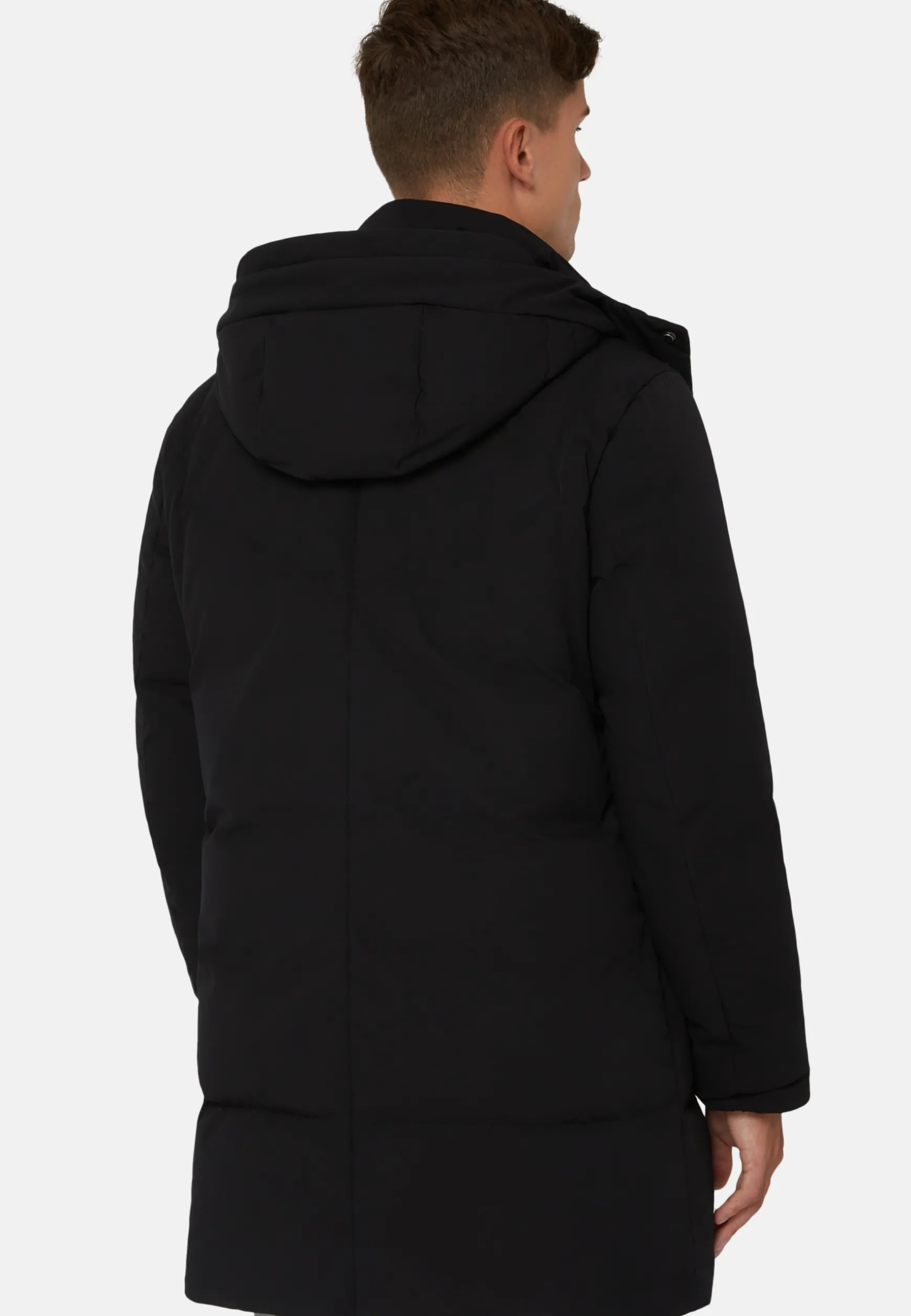 Long Jacket In Nylon Padded With B Tech Down|Boggi Milano Cheap