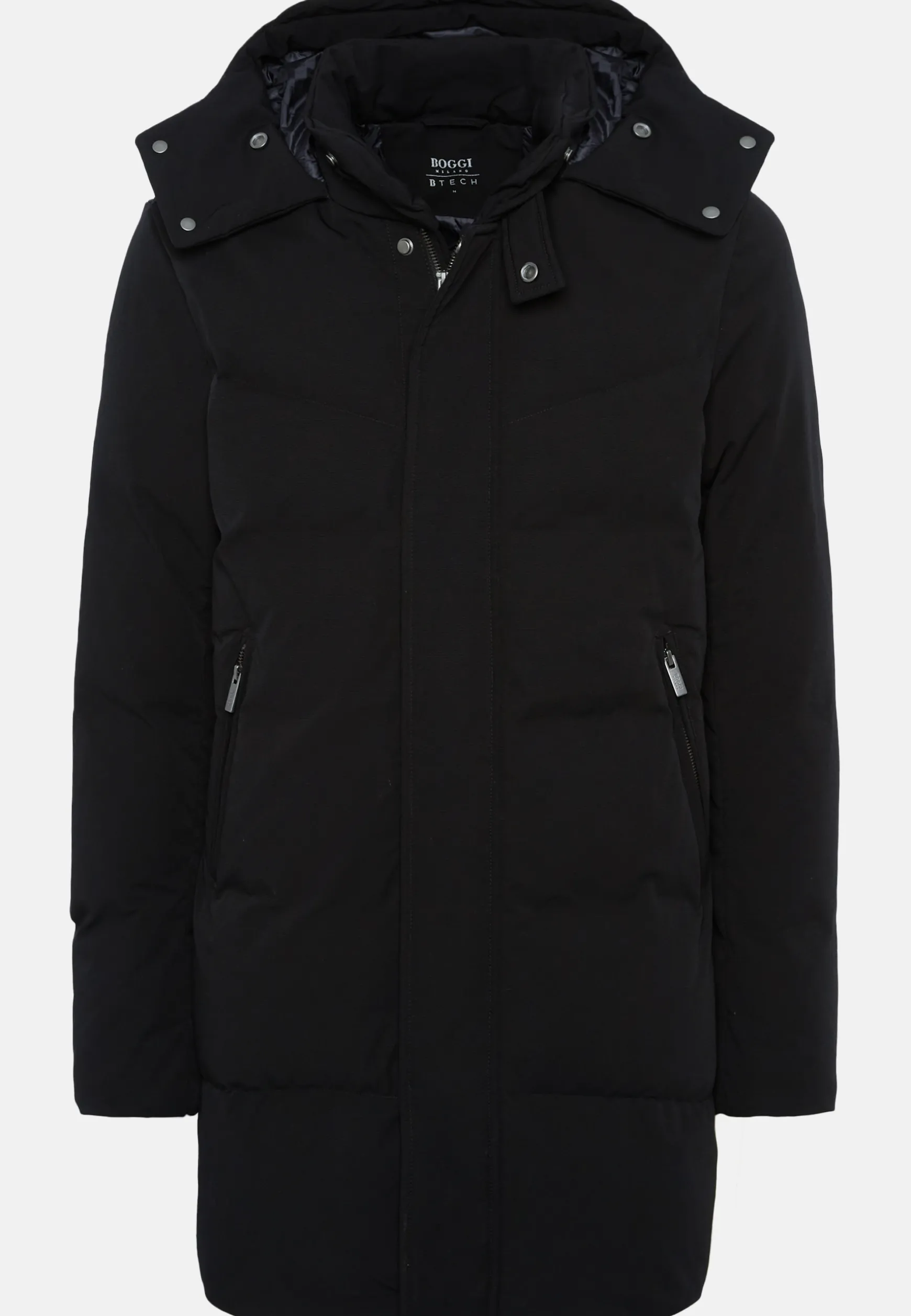 Long Jacket In Nylon Padded With B Tech Down|Boggi Milano Cheap