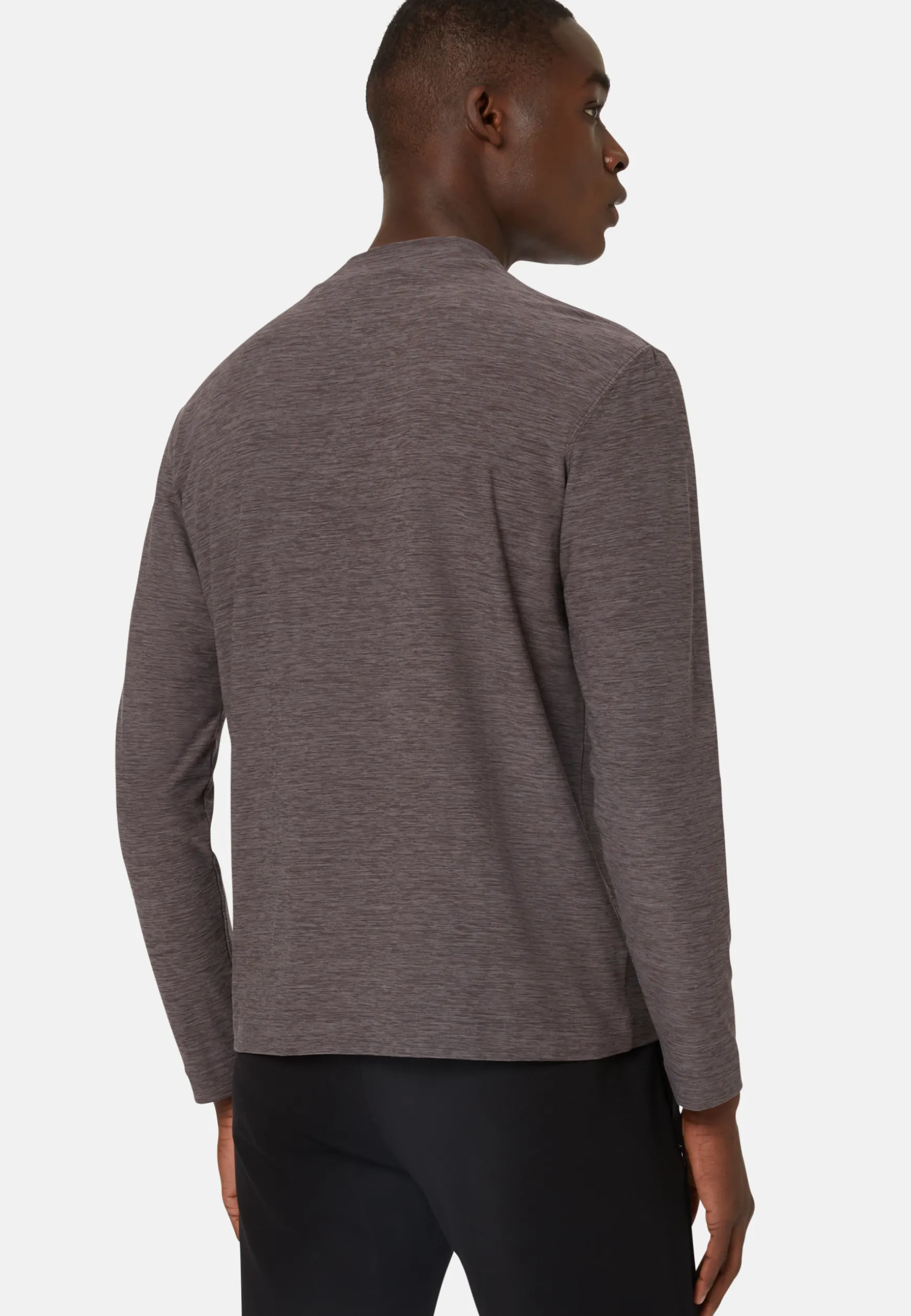 Long-Sleeved Turtle-neck T-Shirt in Technical Fabric|Boggi Milano Store