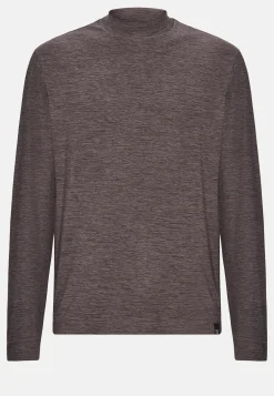 Long-Sleeved Turtle-neck T-Shirt in Technical Fabric|Boggi Milano Store