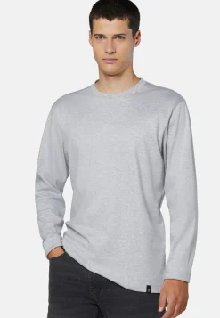 Ls Mixed Cotton T-Shirt|Boggi Milano Cheap