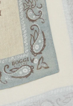 Macro Patterned Linen Pocket Square|Boggi Milano Best Sale