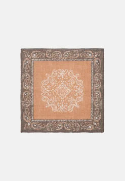 Macro Patterned Linen Pocket Square|Boggi Milano Shop
