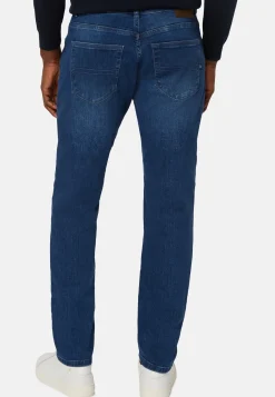 Medium Blue Stretch Denim Jeans|Boggi Milano Sale