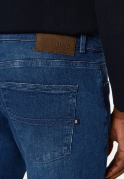 Medium Blue Stretch Denim Jeans|Boggi Milano Sale