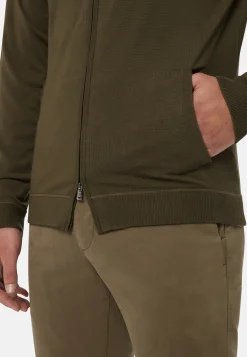 Full Zip Hooded Jumper in Superfine Merino Wool|Boggi Milano Clearance