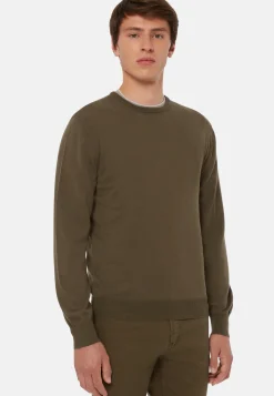 Merino Wool Crew Neck Jumper|Boggi Milano Cheap