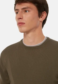 Merino Wool Crew Neck Jumper|Boggi Milano Cheap