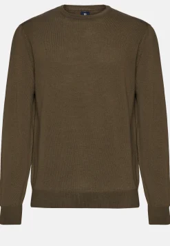 Merino Wool Crew Neck Jumper|Boggi Milano Cheap